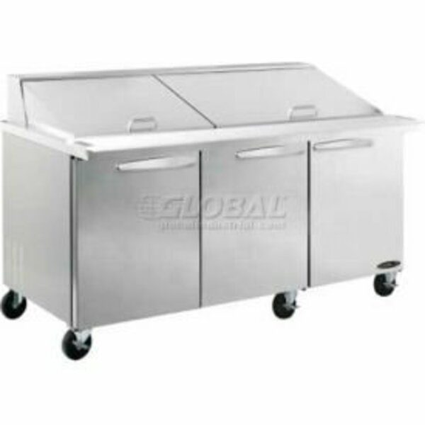 Mvp Group Corporation Kool-It Salad Table 72" 3 Door - Megatop KSTM-72-3